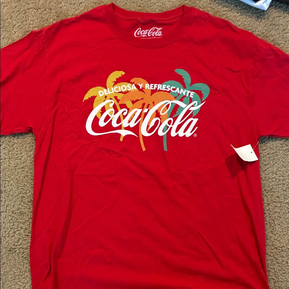 Coca Cola Red Tropical Graphic Tee